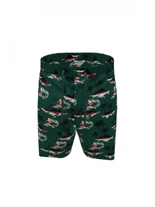 Foto van product JACK JONES Broek 'Jeff' lichtbeige / donkergroen / rood / zwart Jack&Jones