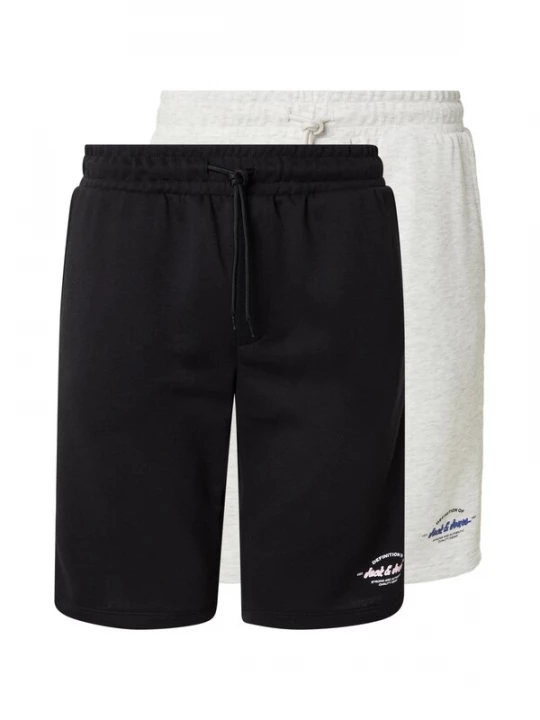 Foto van product JACK & JONES Broek 'JPSTGORDON BRANDON' blauw / zwart / wit / wit gemêleerd