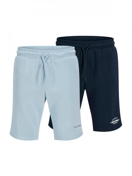 Foto van product JACK & JONES Broek 'JPSTGORDON BRANDON' lichtblauw / donkerblauw / mintgroen / wit