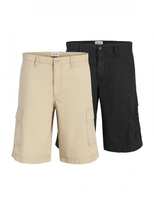 Foto van product JACK & JONES Cargobroek 'JPSTCOLE MATTY' beige / zwart
