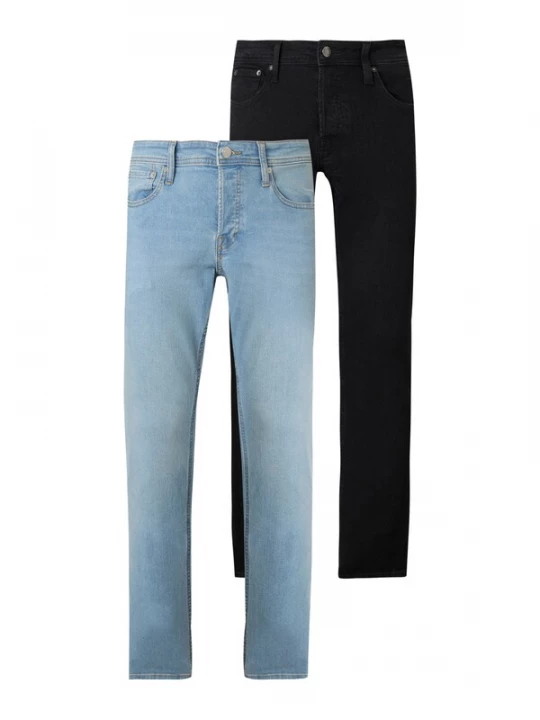 Foto van product JACK & JONES Jeans 'JJIGLENN JJORIGINAL' blauw denim / zwart