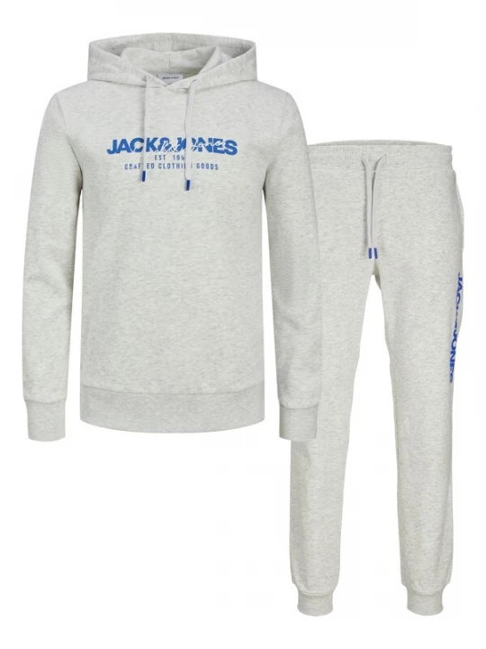 Foto van product JACK & JONES Joggingpak 'JJAlvis' blauw / wit / wit gemêleerd