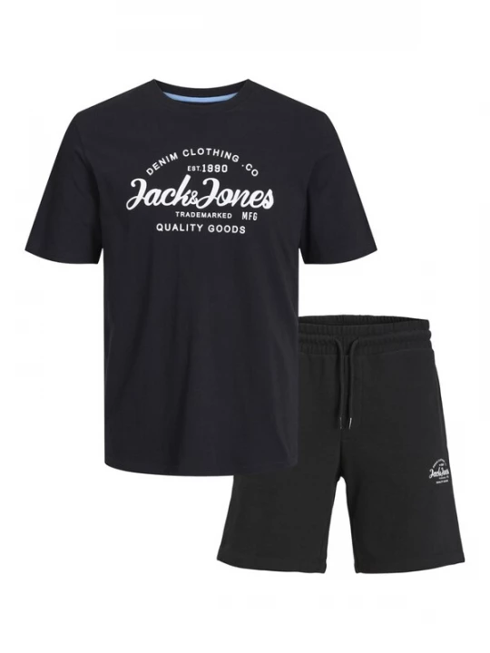 Foto van product JACK & JONES Joggingpak 'JJForest' zwart / wit