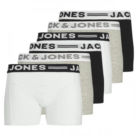 Foto van product Jack & Jones Junior Onderbroek lichtgrijs / grijs gemêleerd / zwart / wit