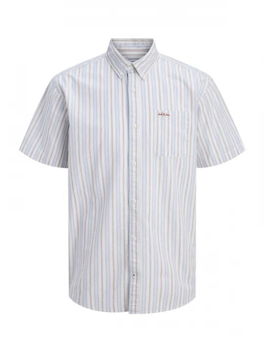 Foto van product Jack & Jones Junior Overhemd 'JJDEVIN' lichtblauw / grijs / rood / wit