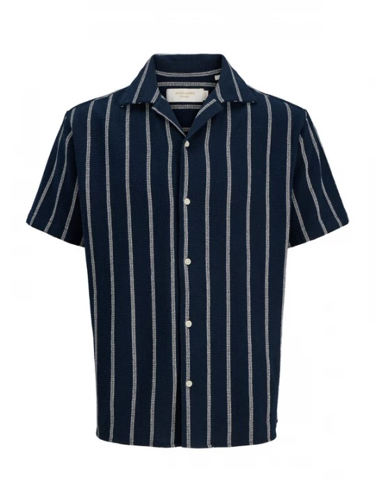 Foto van product Jack & Jones Junior Overhemd 'JORCoba' nachtblauw / wit