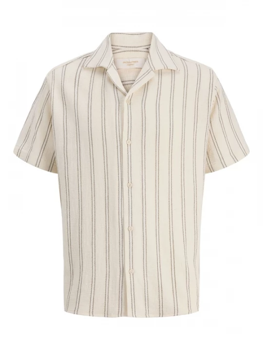 Foto van product Jack & Jones Junior Overhemd 'JORCoba' olijfgroen / wit / offwhite