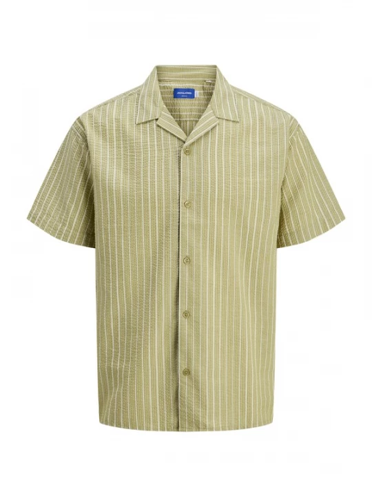Foto van product Jack & Jones Junior Overhemd 'JORLuke' olijfgroen / wit