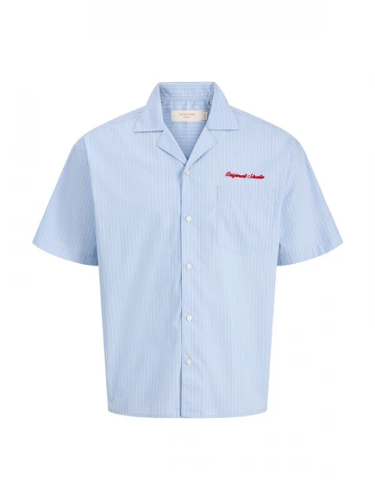 Foto van product Jack & Jones Junior Overhemd 'Menton' blauw / rood / wit