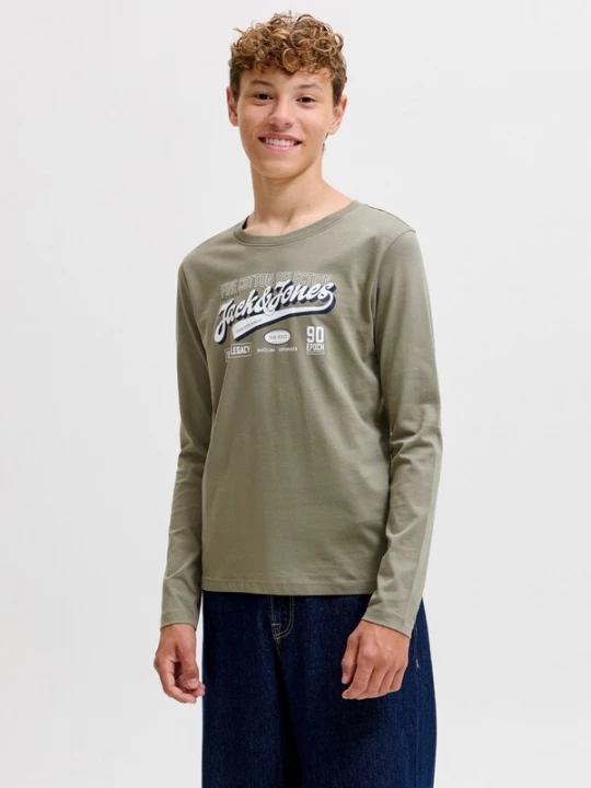 Foto van product Jack & Jones Junior Shirt donkerblauw / kaki / wit