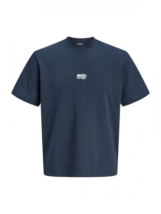 Foto van product Jack & Jones Junior Shirt 'JCOBREEZE' donkerblauw / lichtgrijs / wit