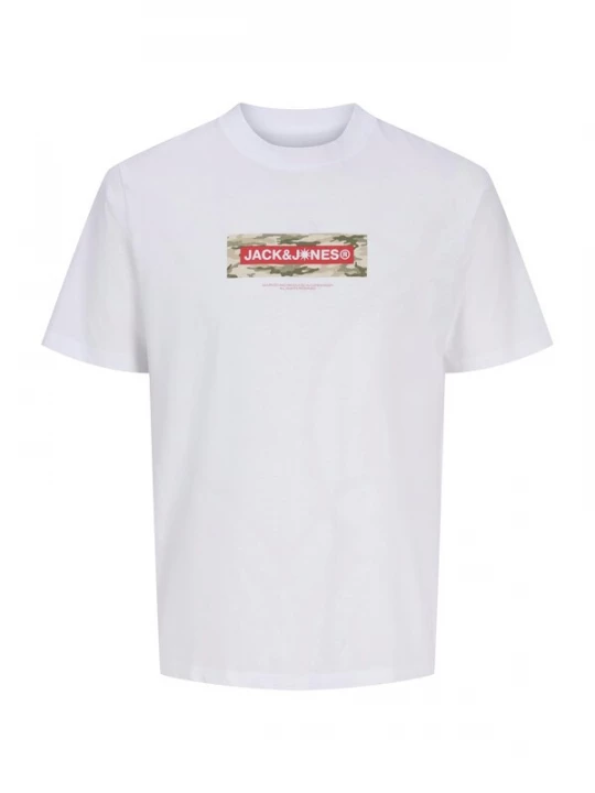 Foto van product Jack & Jones Junior Shirt 'JCOBREEZE' kaki / bloedrood / wit