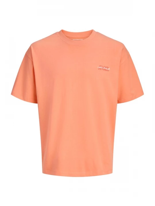Foto van product Jack & Jones Junior Shirt 'JCOETERNA' oranje / kreeft / wit