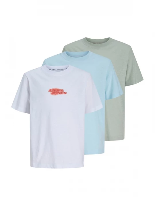 Foto van product Jack & Jones Junior Shirt 'JCOFusion' lichtblauw / groen / rood / wit