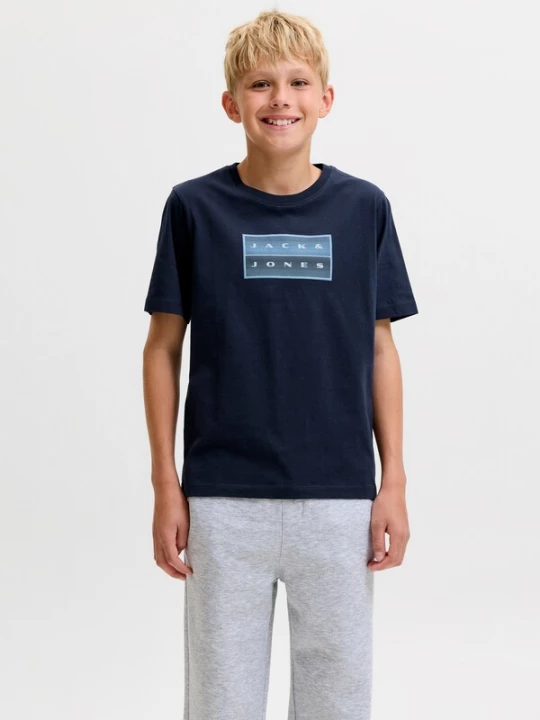 Foto van product Jack & Jones Junior Shirt 'JCOFUSION' navy / lichtblauw / offwhite
