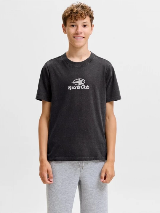 Foto van product Jack & Jones Junior Shirt 'JCOLEGACY' zwart / offwhite