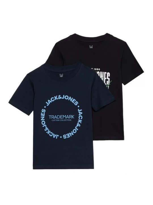 Foto van product Jack & Jones Junior Shirt 'JJAERO' navy / lichtblauw / zwart / wit