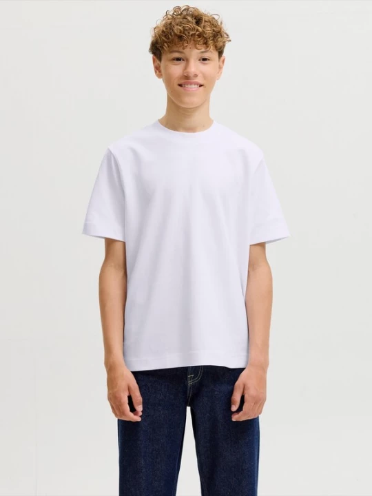 Foto van product Jack & Jones Junior Shirt 'JJEBARRON' wit