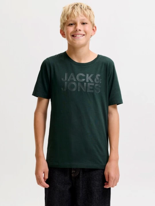 Foto van product Jack & Jones Junior Shirt 'JJECORP' donkergroen