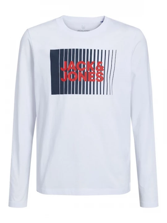 Foto van product Jack & Jones Junior Shirt 'JJECORP' navy / rood / wit