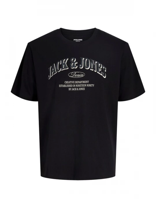 Foto van product Jack & Jones Junior Shirt 'JJEDENVER' donkergrijs / zwart / wit