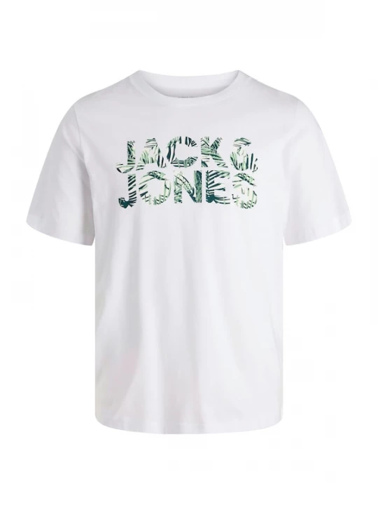 Foto van product Jack & Jones Junior Shirt 'JJEJEFF' groen / limoen / wit