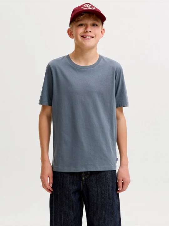 Foto van product Jack & Jones Junior Shirt 'JJEORGANIC' basaltgrijs