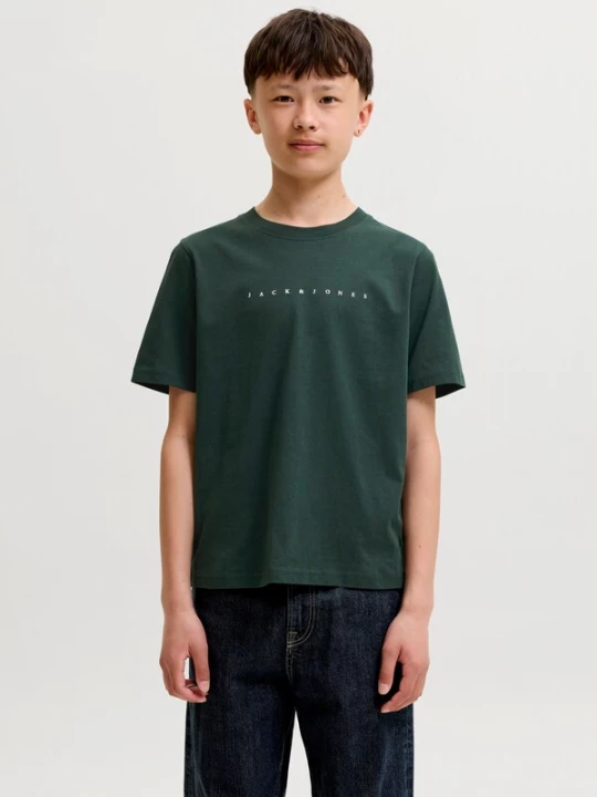 Foto van product Jack & Jones Junior Shirt 'JJEStar' donkergroen