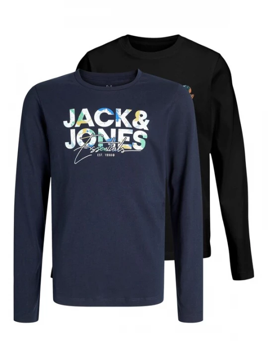 Foto van product Jack & Jones Junior Shirt 'JJGEPLAS' navy / geel / zwart / wit