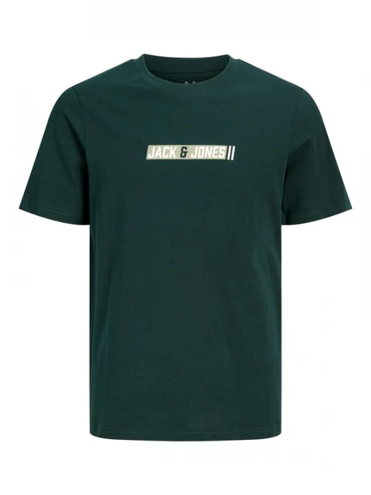 Foto van product Jack & Jones Junior Shirt 'JJMUNK' lichtgroen / donkergroen / wit