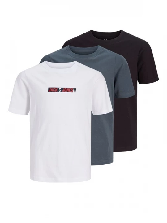 Foto van product Jack & Jones Junior Shirt 'JJMUNK' navy / karmijnrood / zwart / wit