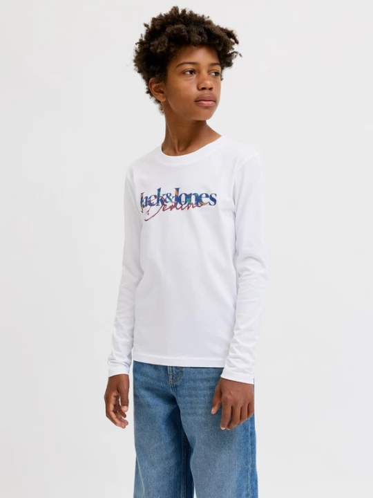 Foto van product Jack & Jones Junior Shirt 'JJTom' donkerblauw / oranje / donkerrood / wit