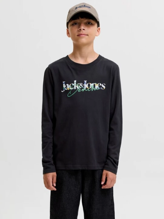 Foto van product Jack & Jones Junior Shirt 'JJTom' geel / groen / zwart / wit