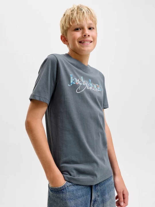 Foto van product Jack & Jones Junior Shirt 'JJTOM' lichtblauw / grijs / wit
