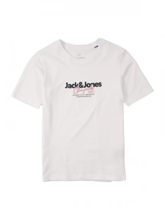 Foto van product Jack & Jones Junior Shirt 'JORCASSIS' rood / zwart / wit