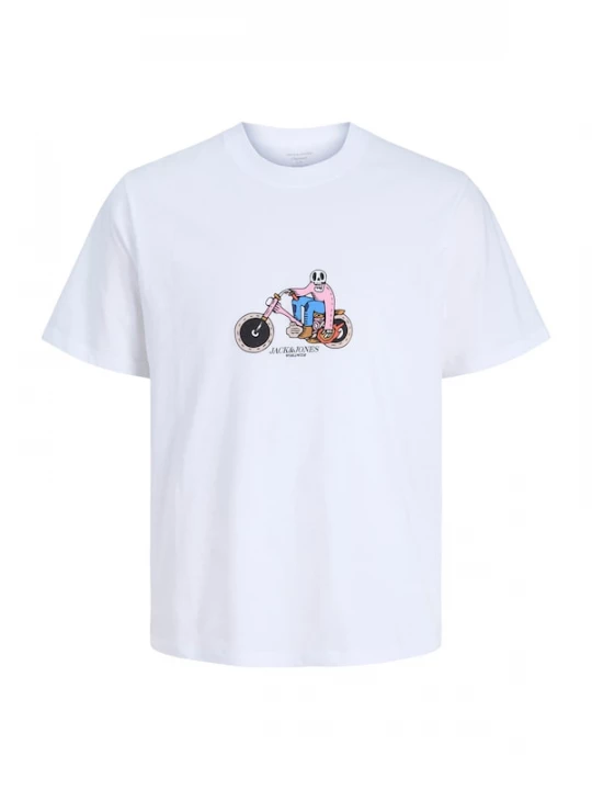Foto van product Jack & Jones Junior Shirt 'JORCATSKILLS SKULL' cognac / rosa / zwart / wit