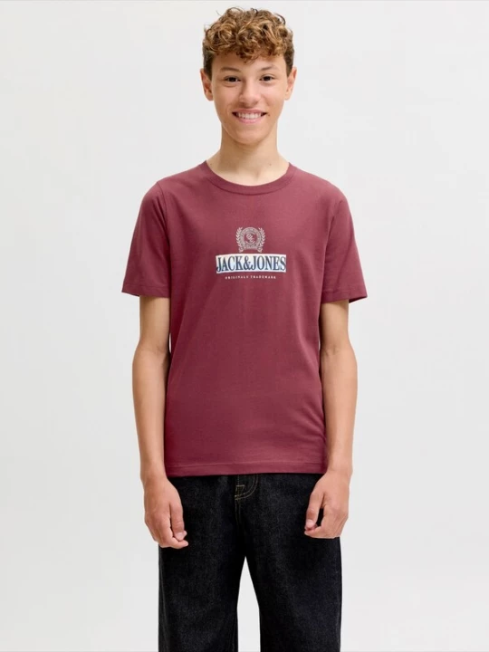 Foto van product Jack & Jones Junior Shirt 'JORFREDERIKSBERG' navy / kastanjebruin / rood / wit