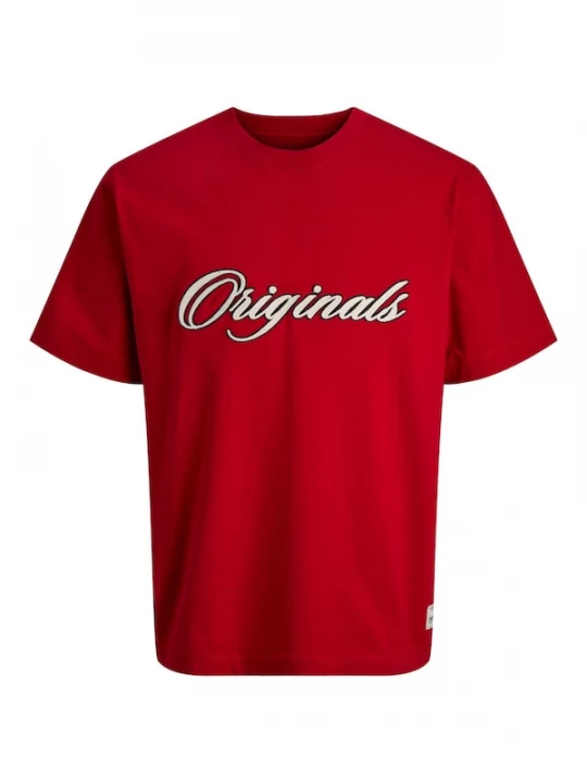 Foto van product Jack & Jones Junior Shirt 'JORNantucket' rood / zwart / offwhite