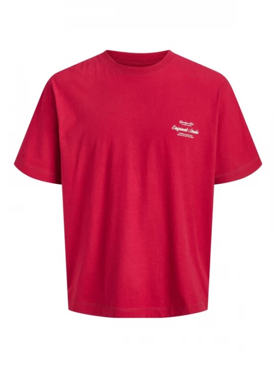 Foto van product Jack & Jones Junior Shirt 'JORNorberto' rood / wit