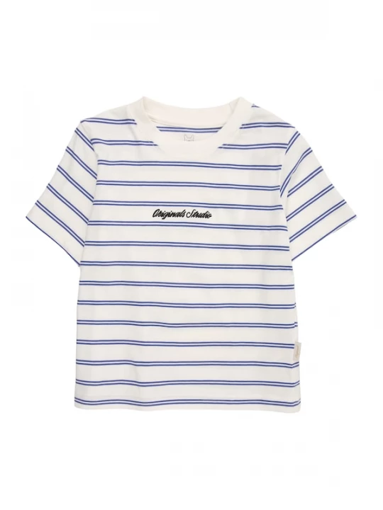 Foto van product Jack & Jones Junior Shirt 'JORNORREBRO' blauw / zwart / wit