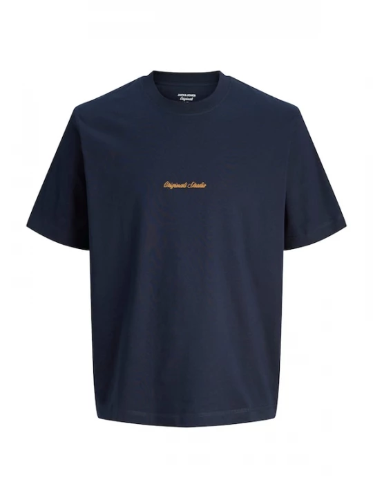 Foto van product Jack & Jones Junior Shirt 'JORNORREBRO' nachtblauw / oranje