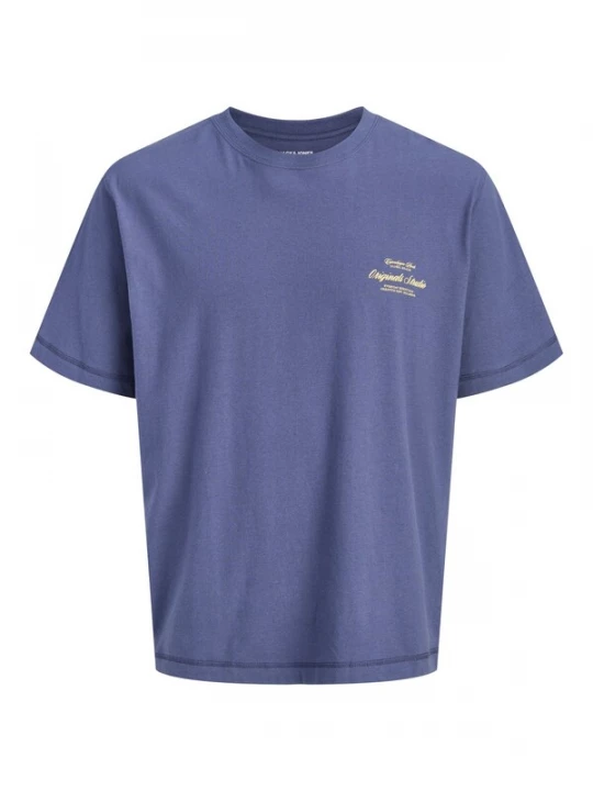 Foto van product Jack & Jones Junior Shirt 'JORNorrebro' saffier / lichtgeel