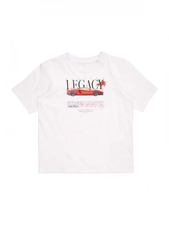 Foto van product Jack & Jones Junior Shirt 'JORPHOTO' grijs / rood / zwart / wit