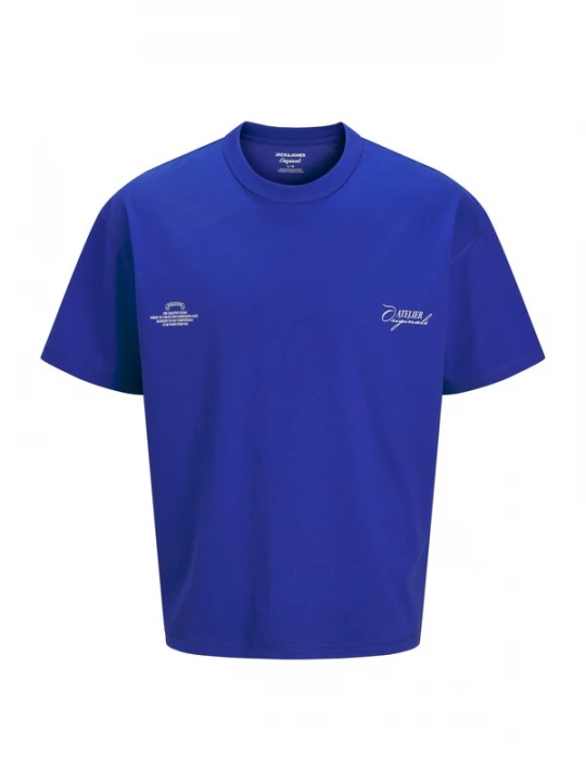 Foto van product Jack & Jones Junior Shirt 'JORSANREMO' blauw / wit