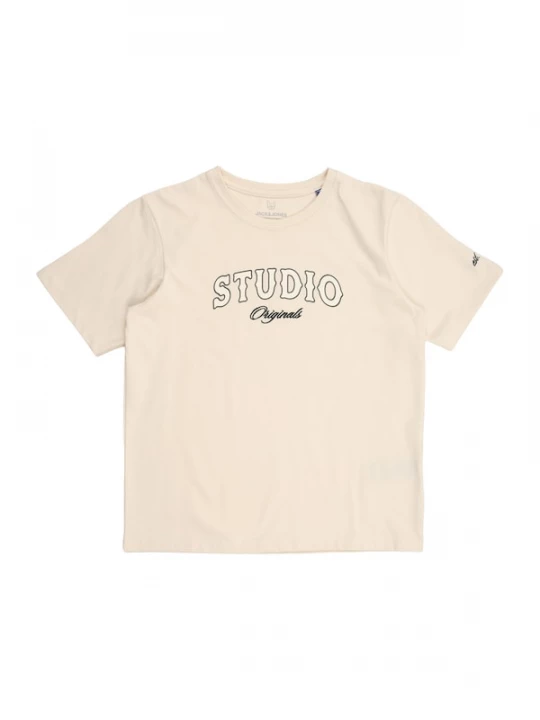 Foto van product Jack & Jones Junior Shirt 'JORUPSTATE' chamois / zwart