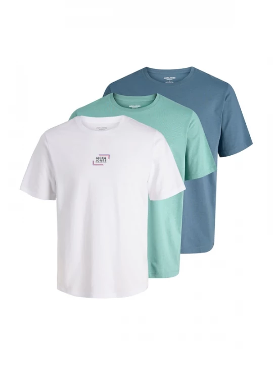 Foto van product Jack & Jones Junior Shirt navy / jade groen / rood / wit