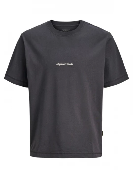 Foto van product Jack & Jones Junior Shirt 'Norrebro' antraciet / wit