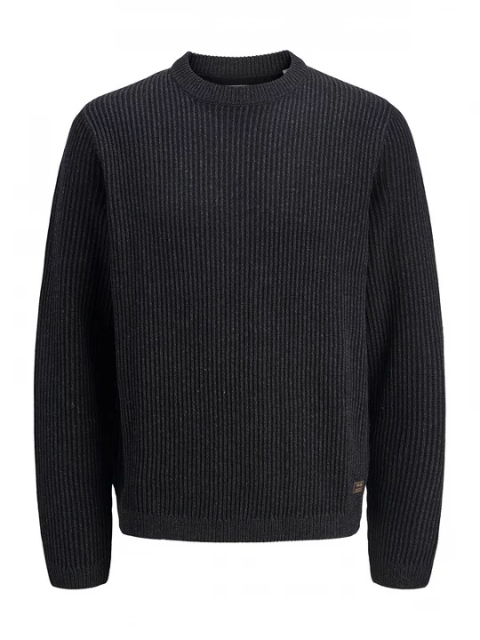 Foto van product Jack & Jones Junior Trui 'JJEDOVER' zwart gemêleerd