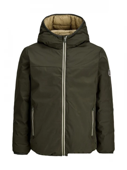 Foto van product Jack & Jones Junior Tussenjas 'JJBrooklyn' olijfgroen
