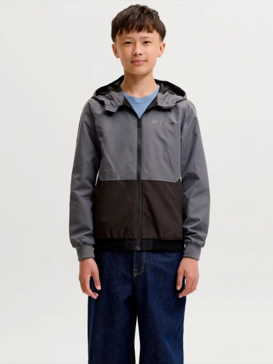 Foto van product Jack & Jones Junior Tussenjas 'JJERush' grijs / zwart